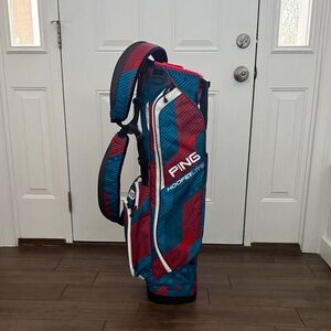 Ping Red and Blue Golf Bag